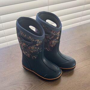 Floral Kids Rain Boots